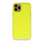 BSSM Nano İçi Kadife Silikon - Sarı iPhone 11 Pro Kılıf