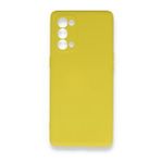 BSSM Nano İçi Kadife Silikon - Sarı Oppo Reno 5 Pro Kılıf