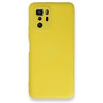 BSSM Nano içi Kadife Silikon - Sarı Xiaomi Poco X3 GT Kılıf
