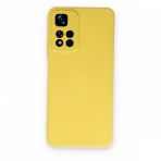 BSSM Nano İçi Kadife Silikon - Sarı Xiaomi Redmi Note 11 Pro Plus 5G Kılıf