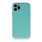 BSSM Nano İçi Kadife Silikon - Turkuaz iPhone 11 Pro Kılıf