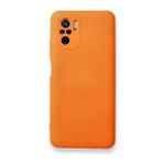 BSSM Nano içi Kadife Silikon - Turuncu Xiaomi Redmi Note 10 Kılıf