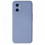 BSSM Oppo A96 Nano İçi Kadife Silikon Lila Kılıf