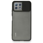 BSSM Palm Buzlu Kamera Sürgülü Silikon - Siyah Xiaomi Mİ 11 Lite Kılıf
