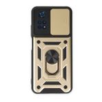 BSSM Pars Lens Yüzüklü Silikon - Gold Xiaomi Poco M4 Pro 4G Kılıf