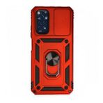 BSSM Pars Lens Yüzüklü Silikon - Kırmızı Xiaomi Redmi Note 11 Kılıf