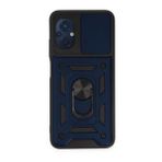 BSSM Pars Lens Yüzüklü Silikon - Lacivert Xiaomi Poco M5 Kılıf