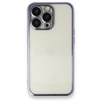 BSSM Razer Lensli Silikon - Mor iPhone 13 Pro Max Kılıf