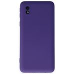 BSSM Samsung Galaxy A01 Core Nano İçi Kadife Silikon Mor Kılıf
