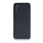 BSSM Samsung Galaxy A02S Nano içi Kadife Silikon Lacivert Kılıf