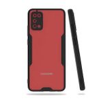 BSSM Samsung Galaxy A02S Platin Silikon Siyah Kılıf