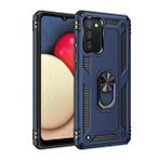 BSSM Samsung Galaxy A02S Sofya Yüzüklü Silikon Kapak Lacivert Kılıf