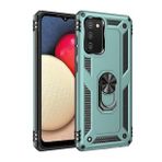 BSSM Samsung Galaxy A02S Sofya Yüzüklü Silikon Kapak Yeşil Kılıf