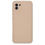 BSSM Samsung Galaxy A03 Nano içi Kadife Silikon Pudra Kılıf