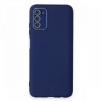 BSSM Samsung Galaxy A03S Lansman Glass Kapak Sky Blue Kılıf