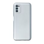 BSSM Samsung Galaxy A03S Nano içi Kadife Silikon Sky Blue Kılıf