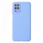 BSSM Samsung Galaxy A22 Lansman Glass Kapak Mavi Kılıf