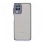 BSSM Samsung Galaxy A22 Montreal Silikon Kapak Gri Kılıf