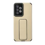BSSM Samsung Galaxy A33 5G Mega Standlı Silikon Gold Kılıf