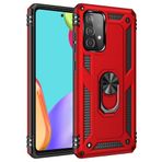 BSSM Samsung Galaxy A33 5G Sofya Yüzüklü Silikon Kapak Kırmızı Kılıf