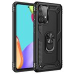 BSSM Samsung Galaxy A33 5G Sofya Yüzüklü Siyah Silikon Kapak Kılıf