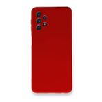BSSM Samsung Galaxy A52 Nano içi Kadife Silikon - Kırmızı Kılıf