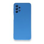 BSSM Samsung Galaxy A52 Nano içi Kadife Silikon - Mavi Kılıf
