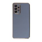 BSSM Samsung Galaxy A52 Volet Silikon Mavi Cep Telefonu Kılıfı