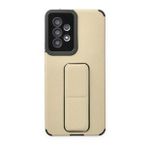BSSM Samsung Galaxy A53 5G Mega Standlı Silikon - Gold Kılıf