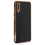 BSSM Samsung Galaxy A70 Volet Silikon Siyah Cep Telefonu Kılıfı