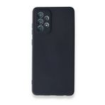 BSSM Samsung Galaxy A72 Nano içi Kadife Silikon Lacivert Kılıf