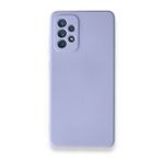 BSSM Samsung Galaxy A72 Nano İçi Kadife Silikon Lila Kılıf