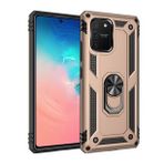 BSSM Samsung Galaxy A91 S10 Lite Sofya Yüzüklü Silikon Kapak Gold Kılıf