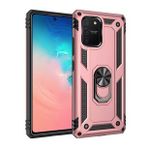BSSM Samsung Galaxy A91 S10 Lite Sofya Yüzüklü Silikon Kapak Rose Kılıf