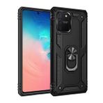 BSSM Samsung Galaxy A91 S10 Lite Sofya Yüzüklü Silikon Kapak Siyah Kılıf