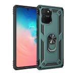 BSSM Samsung Galaxy A91 S10 Lite Sofya Yüzüklü Silikon Kapak Yeşil Kılıf