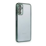 BSSM Samsung Galaxy M23 Razer Lensli Silikon Yeşil Kılıf