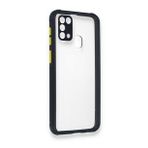 BSSM Samsung Galaxy M31 Miami Şeffaf Silikon Lacivert Kılıf
