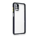 BSSM Samsung Galaxy M51 Miami Şeffaf Silikon Lacivert Kılıf