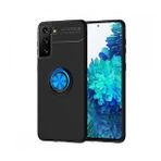 BSSM Samsung Galaxy S21 Plus Range Yüzüklü Silikon Siyah Mavi Kılıf