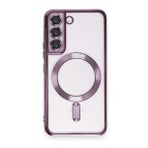 BSSM Samsung Galaxy S22 Kross Magneticsafe Kapak Mor Cep Telefonu Kılıfı