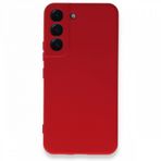 BSSM Samsung Galaxy S22 Plus Nano İçi Kadife Silikon Kırmızı Kılıf