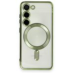 BSSM Samsung Galaxy S23 Kross Magneticsafe Kapak Koyu Yeşil Cep Telefonu Kılıfı