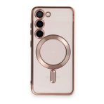 BSSM Samsung Galaxy S23 Kross Magneticsafe Kapak Rose Cep Telefonu Kılıfı