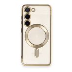BSSM Samsung Galaxy S23 Plus Kross Magneticsafe Kapak Gold Kılıf