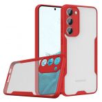 BSSM Samsung Galaxy S23 Plus Platin Silikon Kırmızı Kılıf
