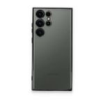BSSM Samsung Galaxy S23 Ultra Razer Lensli Silikon Siyah Cep Telefonu Kılıfı