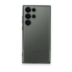 BSSM Samsung Galaxy S23 Ultra Razer Lensli Silikon Yeşil Cep Telefonu Kılıfı