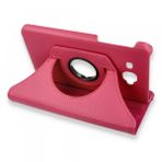 BSSM Samsung Galaxy T280 Tab A 7 360 Deri Pembe Tablet Kılıfı