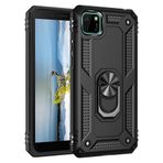 BSSM Siyah Huawei Y5P Sofya Yüzüklü Silikon Kapak Kılıf